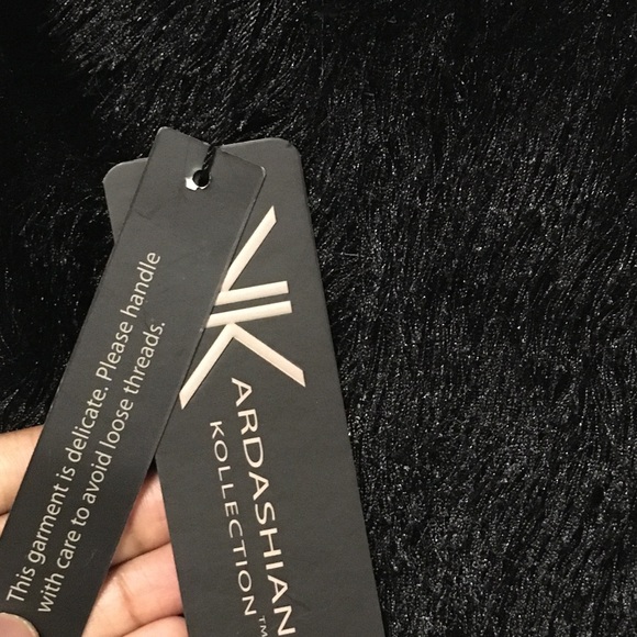 Kardasian Kollection Fringed Fur Mini Skirt Size M - Picture 8 of 16